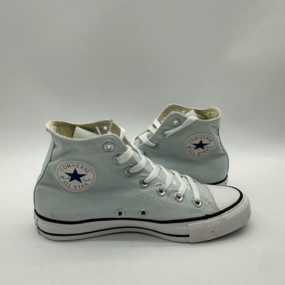 Mens Size 6 Converse Chuck Taylor All Star High Top Sneakers Light Blue 153865F - Picture 6 of 9